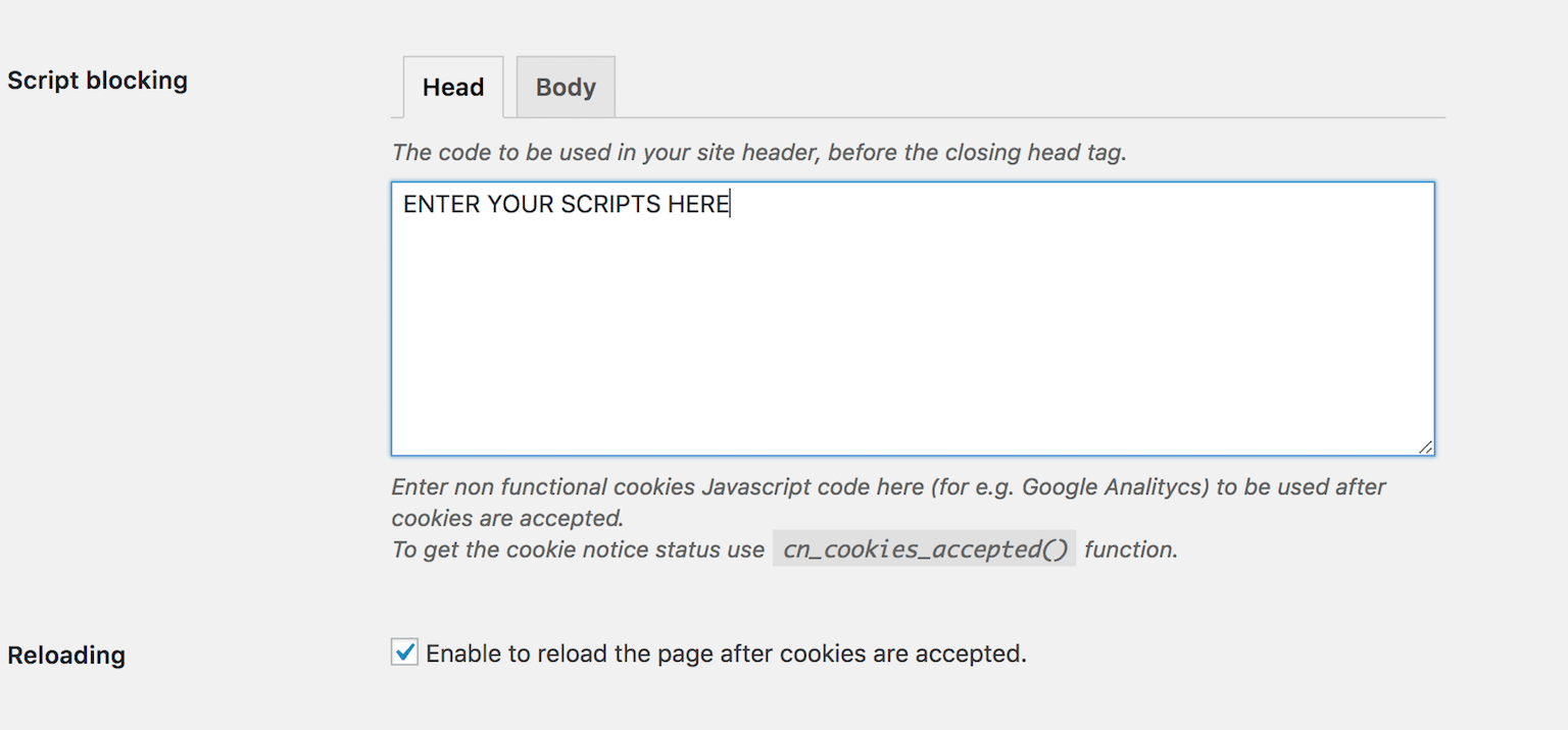 cookie plugin block scripts